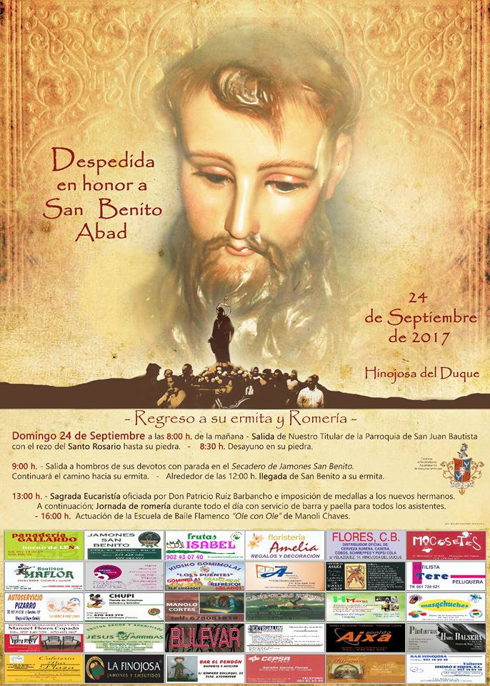 Cartel de Romería de San Benito abad 2017